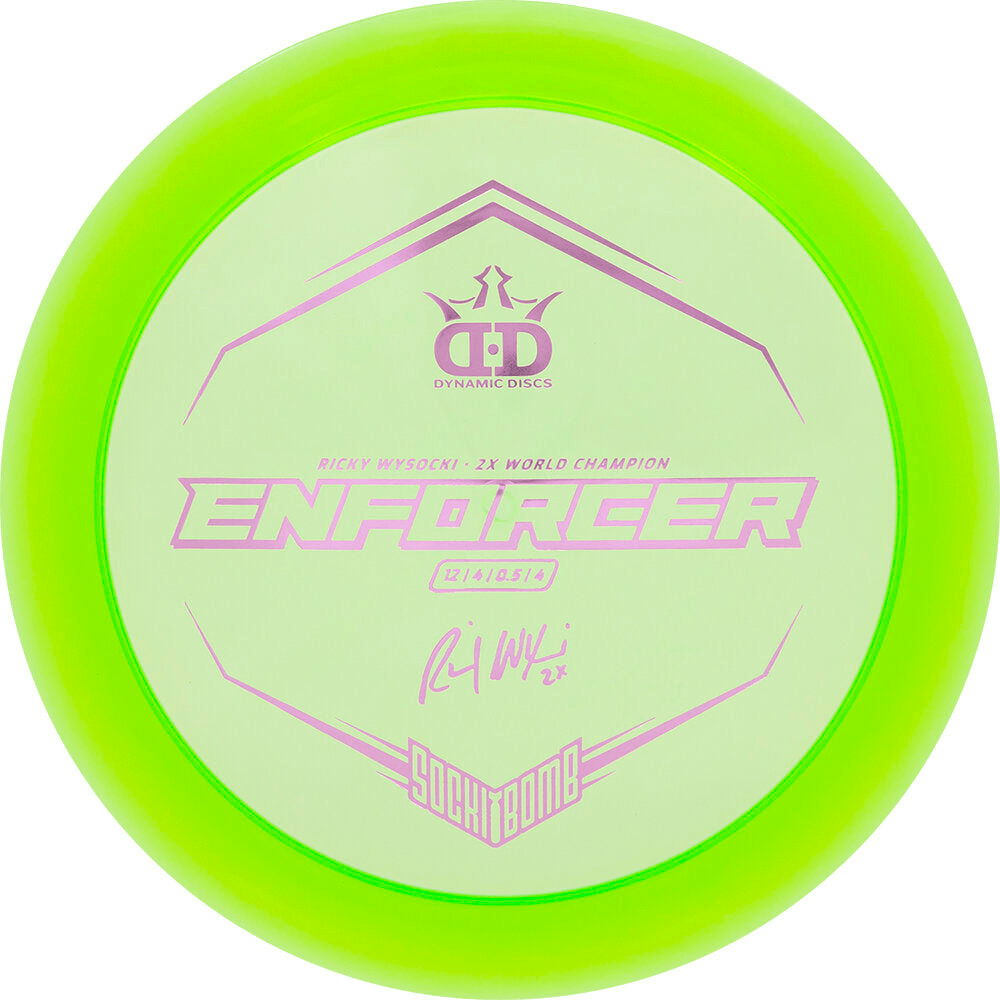 Dynamic Discs Enforcer Lucid Ice Green Disc Golf Disc